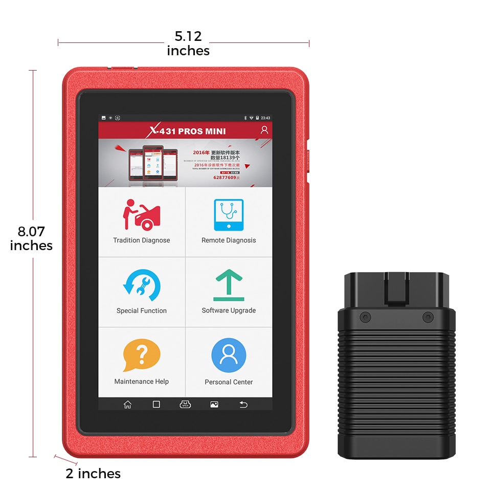 Lanzamiento del diagnóstico multisistema x431 pros mini Android pad