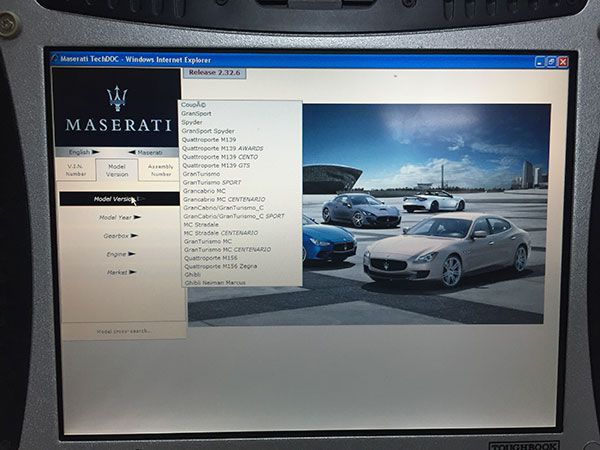 Software detector Maserati mdvci