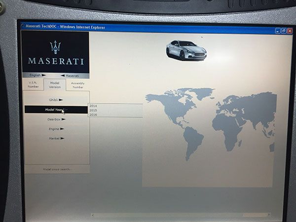 Software detector Maserati mdvci