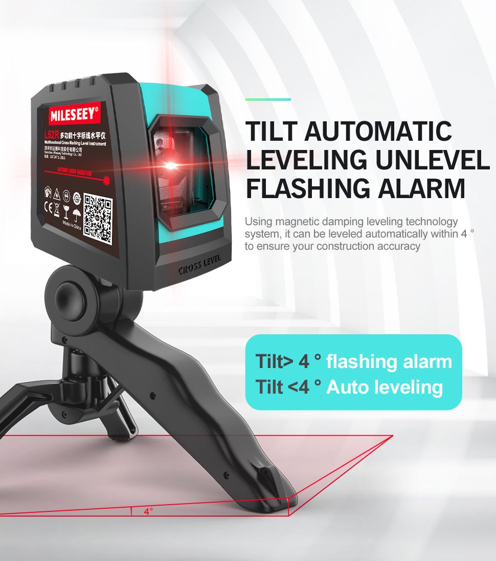 Mileseey Vertical & Horizontal 2 Lines Laser 