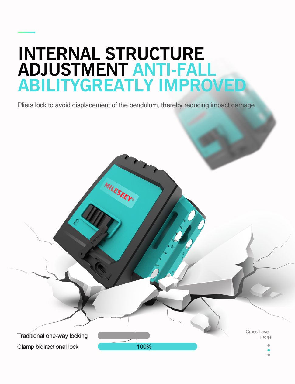 Mileseey Vertical & Horizontal 2 Lines Laser 