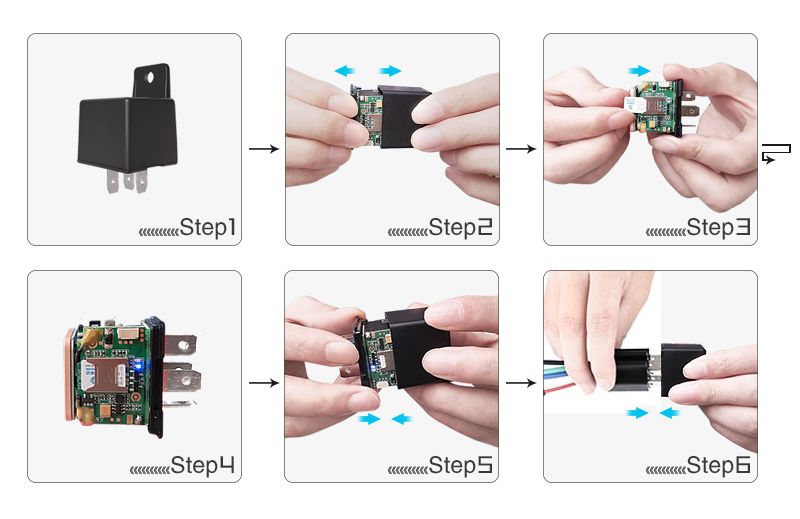 Rastreador GPS de relevo de mini coche oculto para motocicletas 