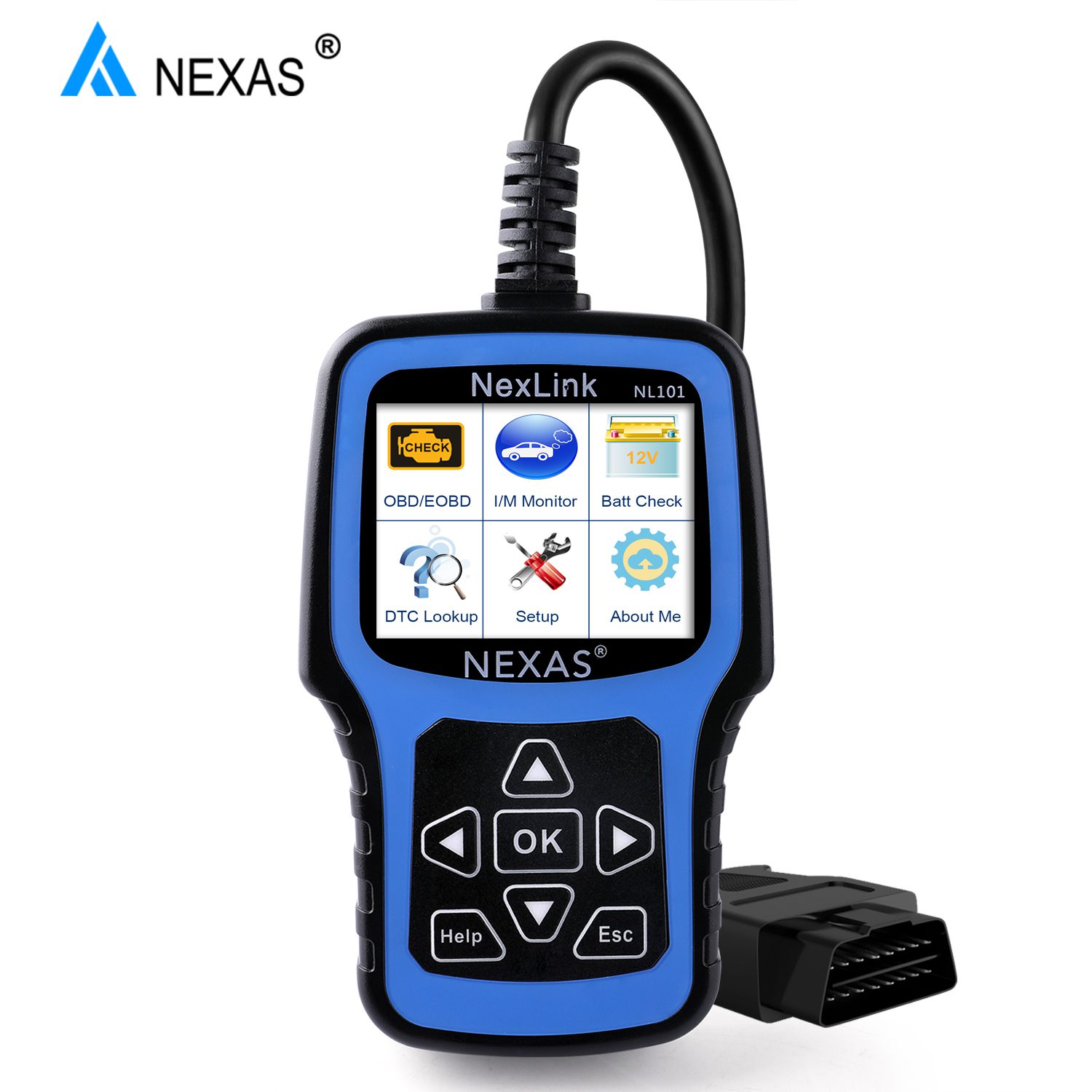 Escáneres automotrices nexas nl101 obd2