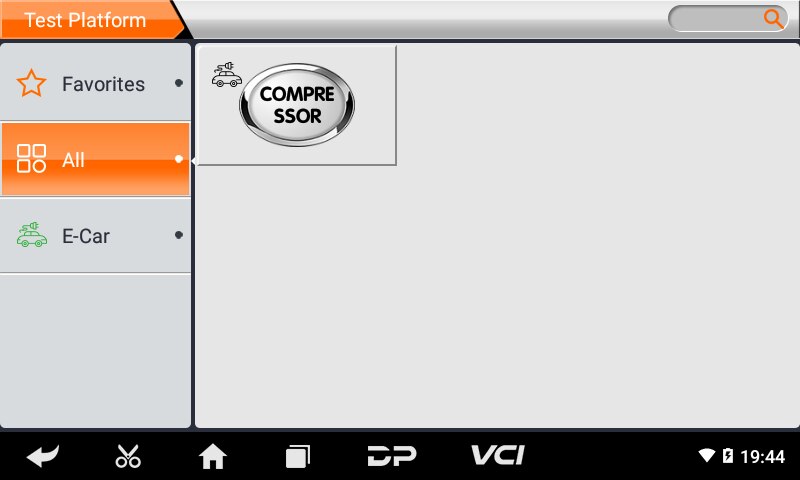 Herramienta de plataforma de prueba de compresores automotrices obdstar mt502