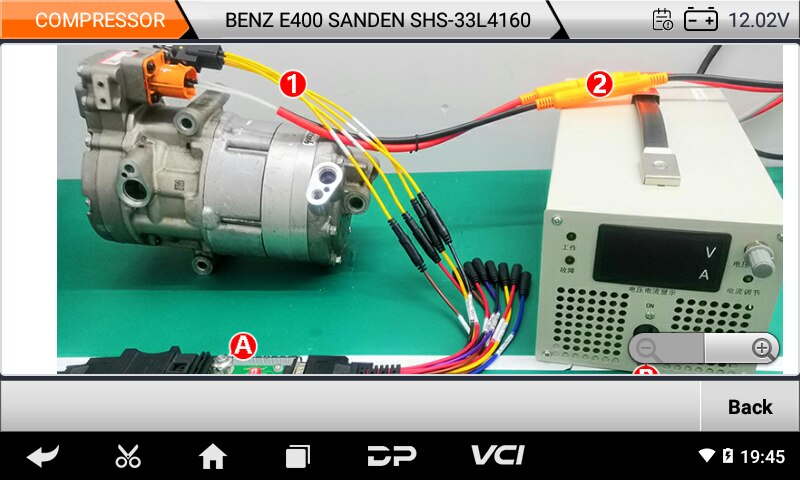 Herramienta de plataforma de prueba de compresores automotrices obdstar mt502