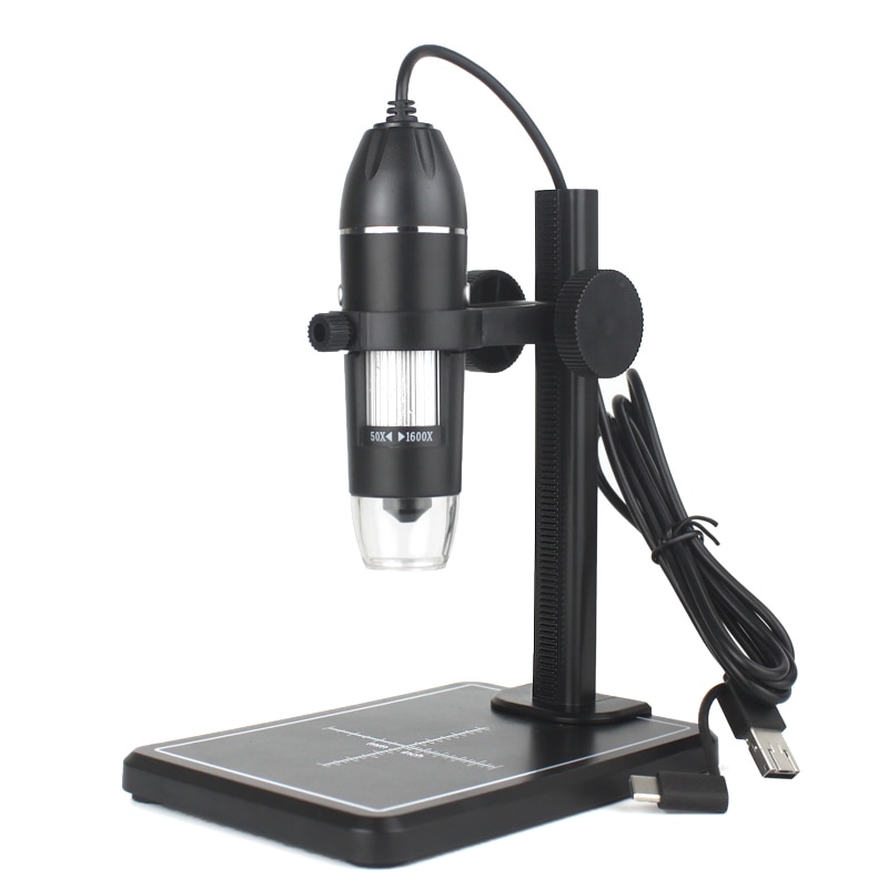 Microscopio digital USB profesional 1000x 1600x 8 LED 2