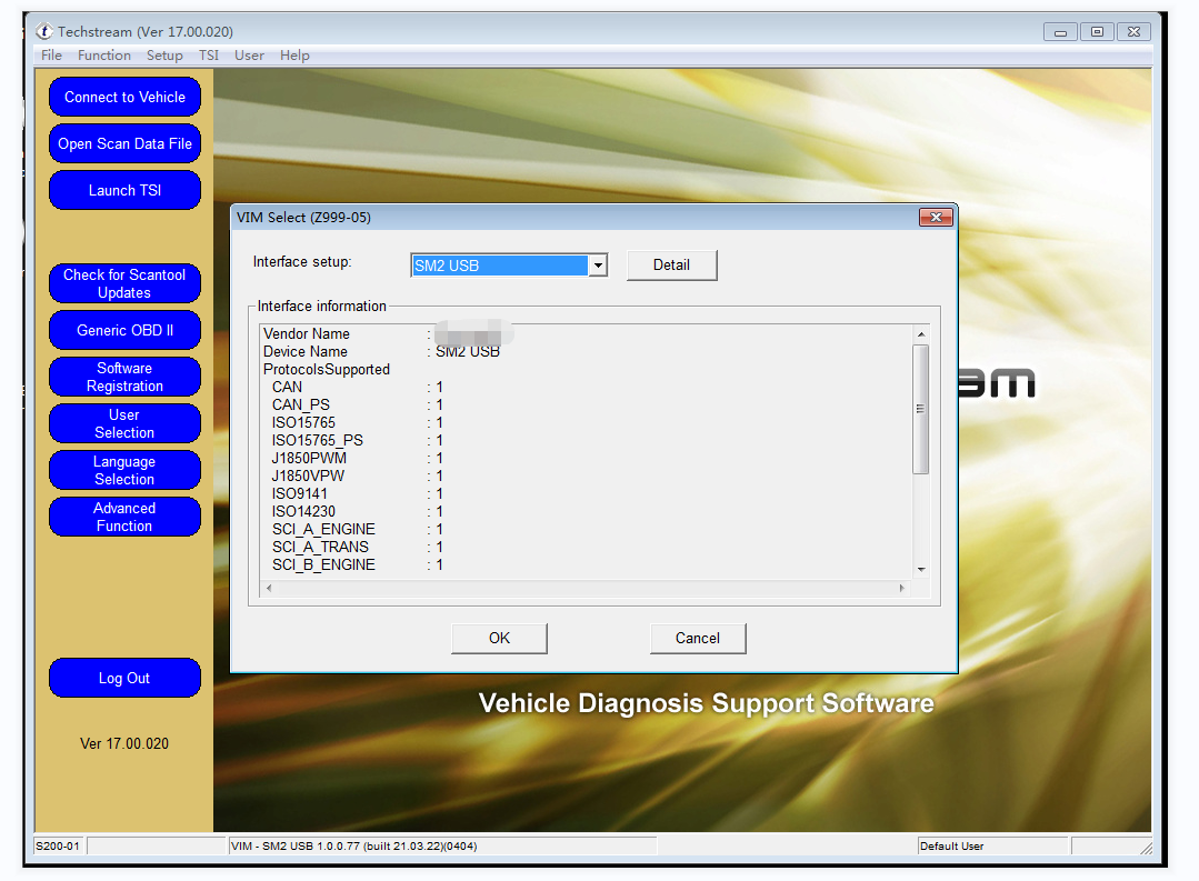 SM2 Pro J2534 VCI Multi-brand Auto Scanner