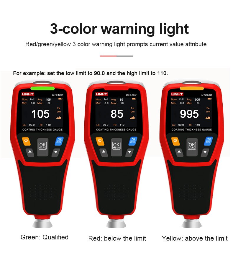 UT343D Thickness Gauge