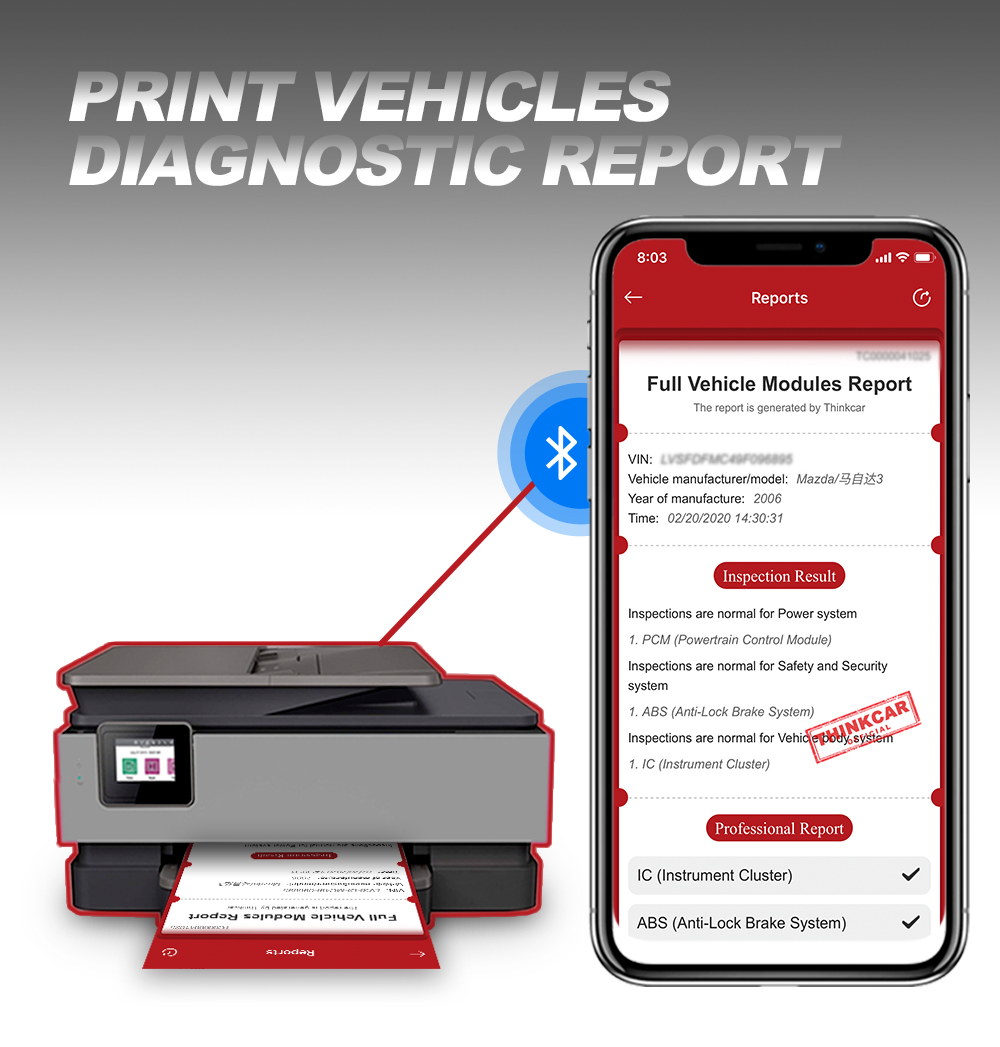 Escáner thinkcar pro Bluetooth obd2