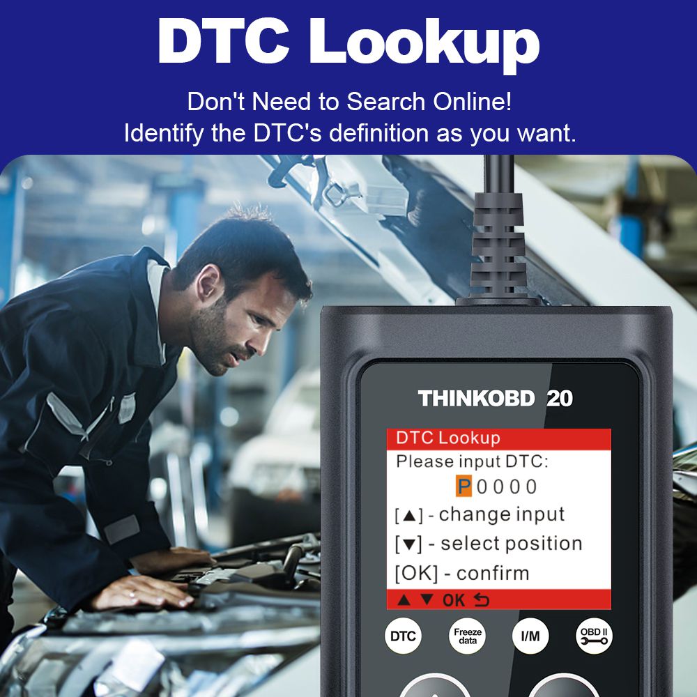 Thinkcar thinkobd 20 diagnóstico automático de automóviles obd2 profesionales