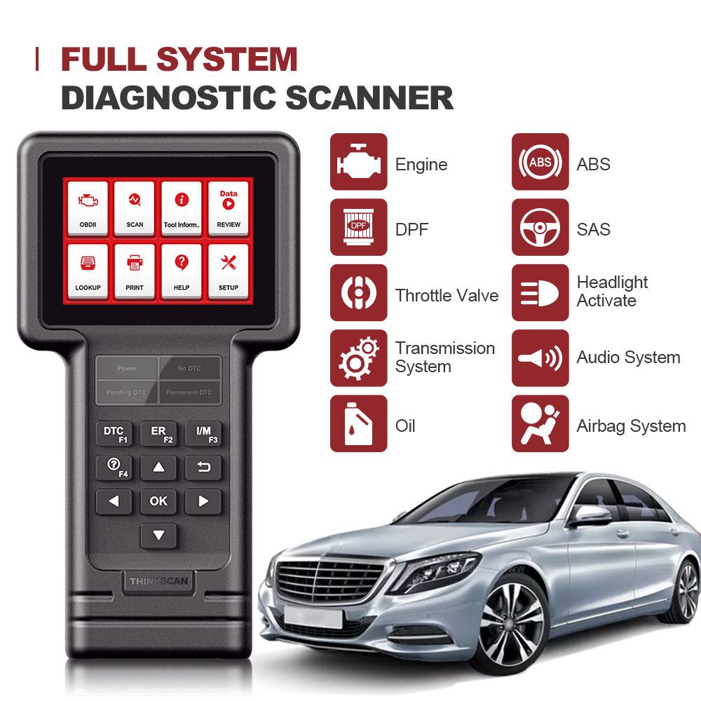 Thinkcar thinkscan 600 ABS / SRS diagnóstico de todo el sistema au