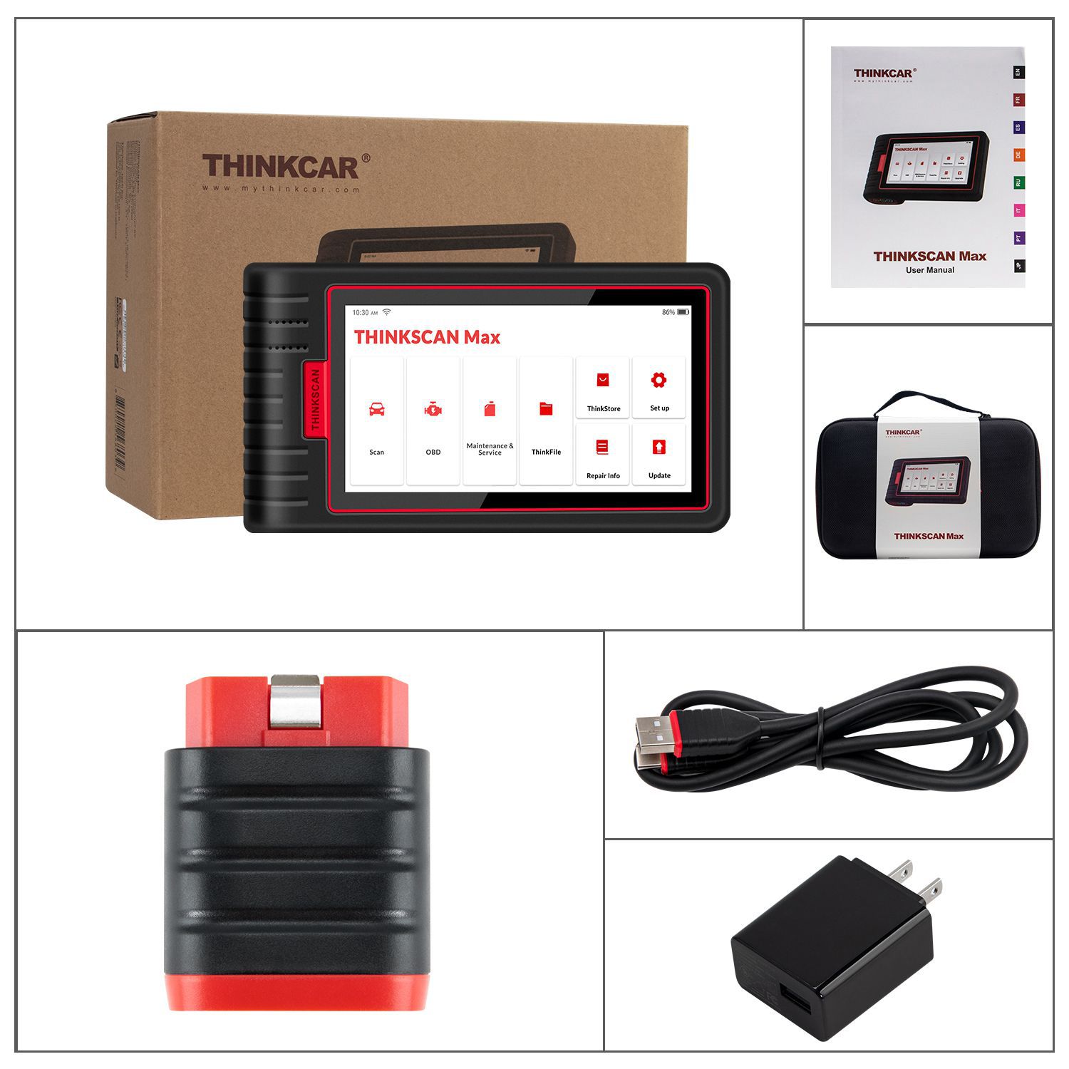 Escáneres thinkcar thinkscan Max obd2