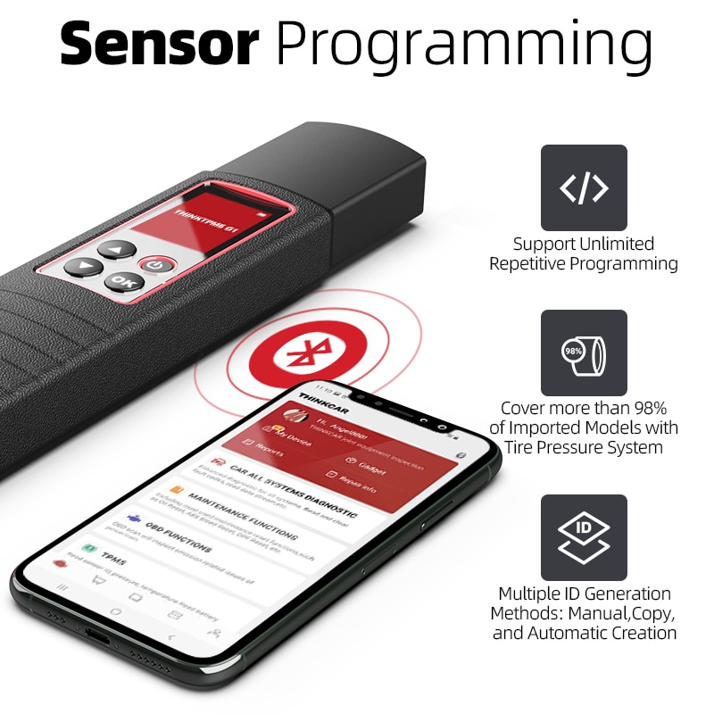 Thinkcar thinktpms G1 herramienta de diagnóstico de fallas de presión de neumáticos