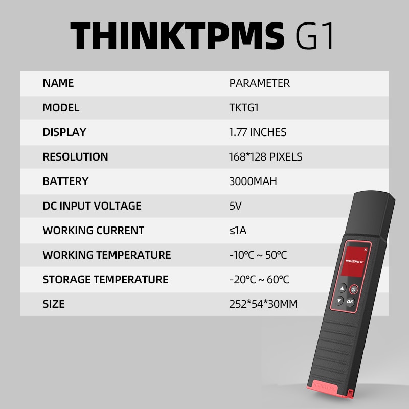 Thinkcar thinktpms G1 herramienta de diagnóstico de fallas de presión de neumáticos