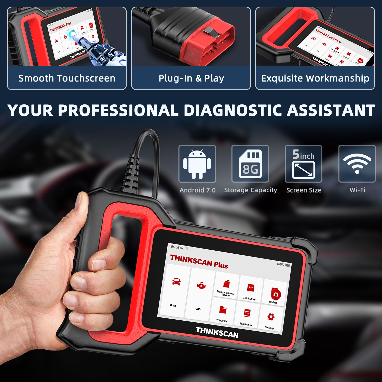 THINKCAR Thinkscan Plus S4 Professional OBD2 Scanner