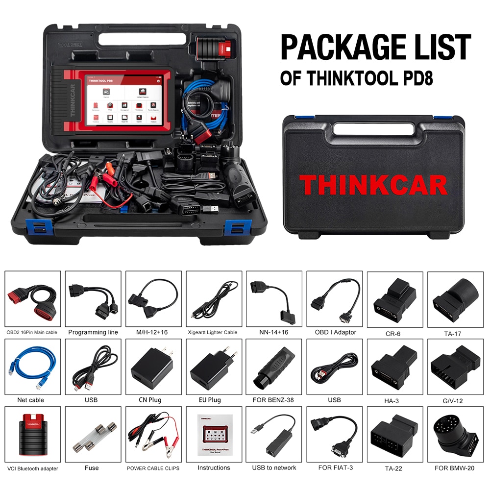 Escáner thinkcar thinktool pd8 obd2