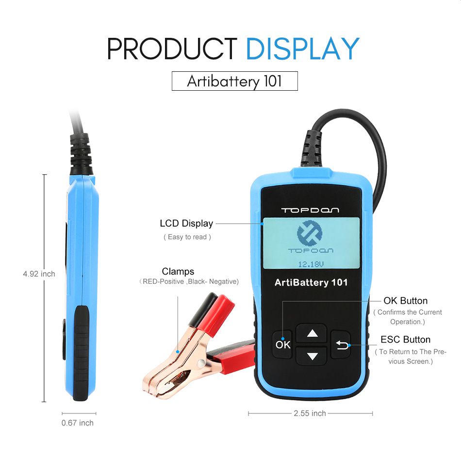 TOPDON AB101 Car Battery Tester