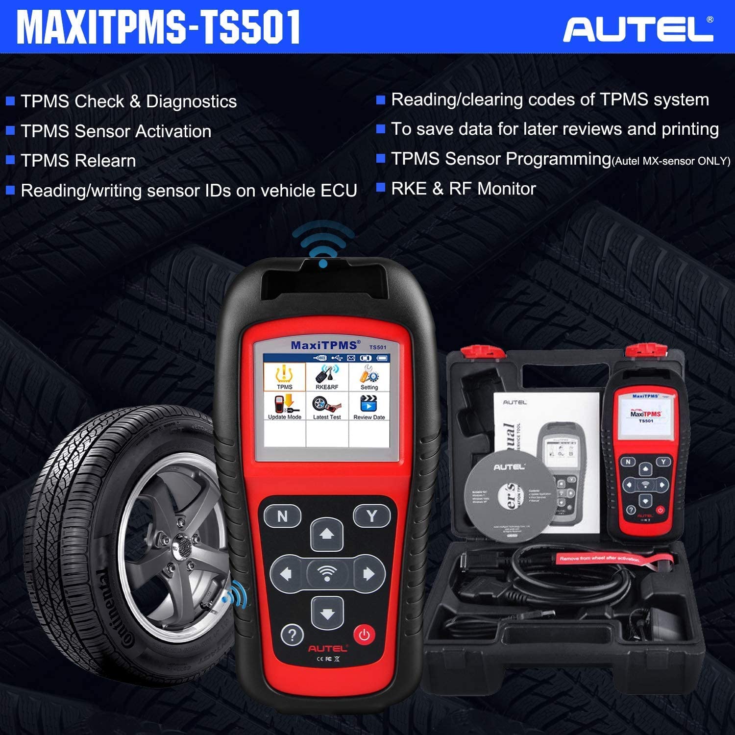 Herramientas de diagnóstico y mantenimiento de autoel maxitpms ts501 tpms