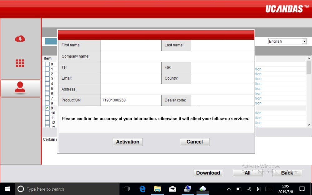 UCANDAS VDM WIFI Full System OBD2 Scanner