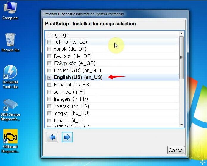 Language Select Display 4