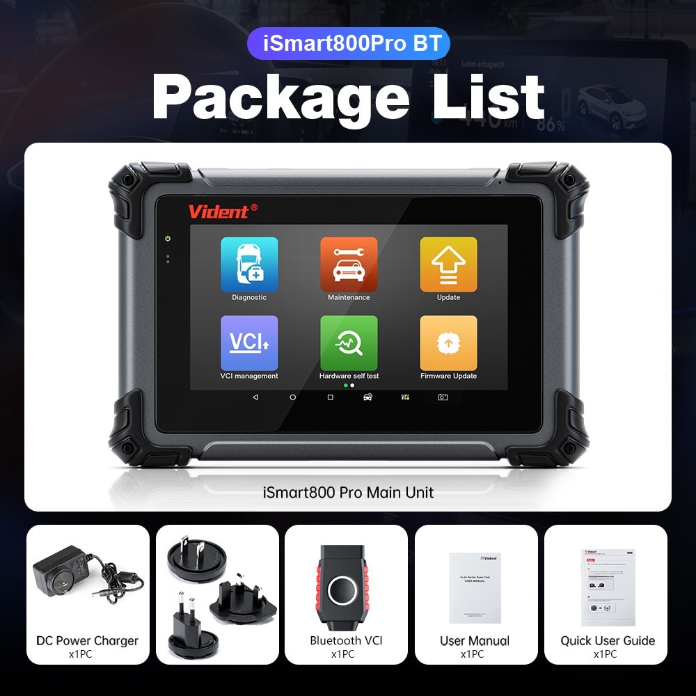 2023 Vident iSmart800Pro BT All System Diagnostic Tool