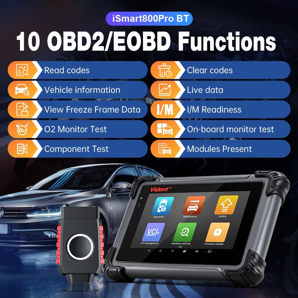 2023 Vident iSmart800Pro BT All System Diagnostic Tool