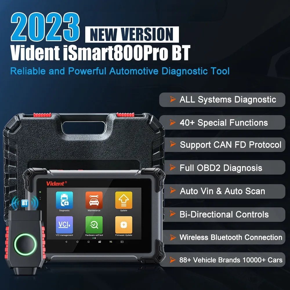 Vident iSmart800Pro BT OBD2 Bluetooth Car Diagnostic Too