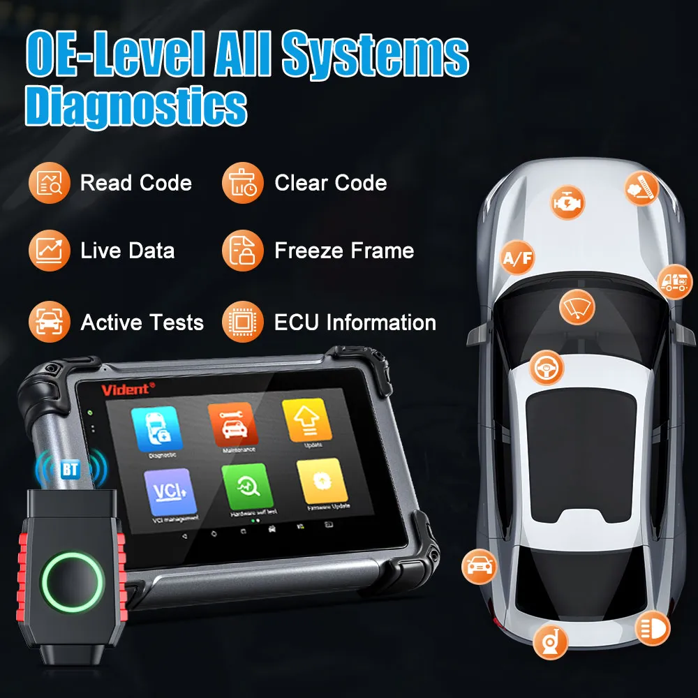 Vident iSmart800Pro BT OBD2 Bluetooth Car Diagnostic Too