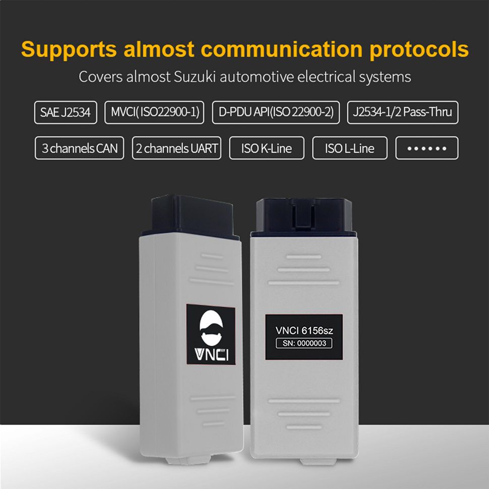 VNCI 6516SZ Suzuki Diagnositc Interface Compatible with SDT-II OEM Software Driver