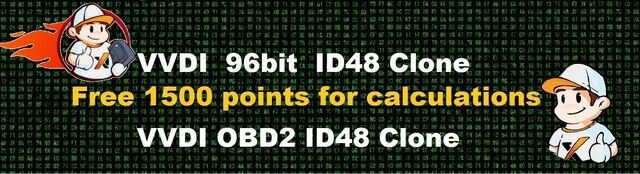 Xhorse VVDI2 Copy 48 Transponder (96 Bit) Authorization with Free 1500 Bonus Points