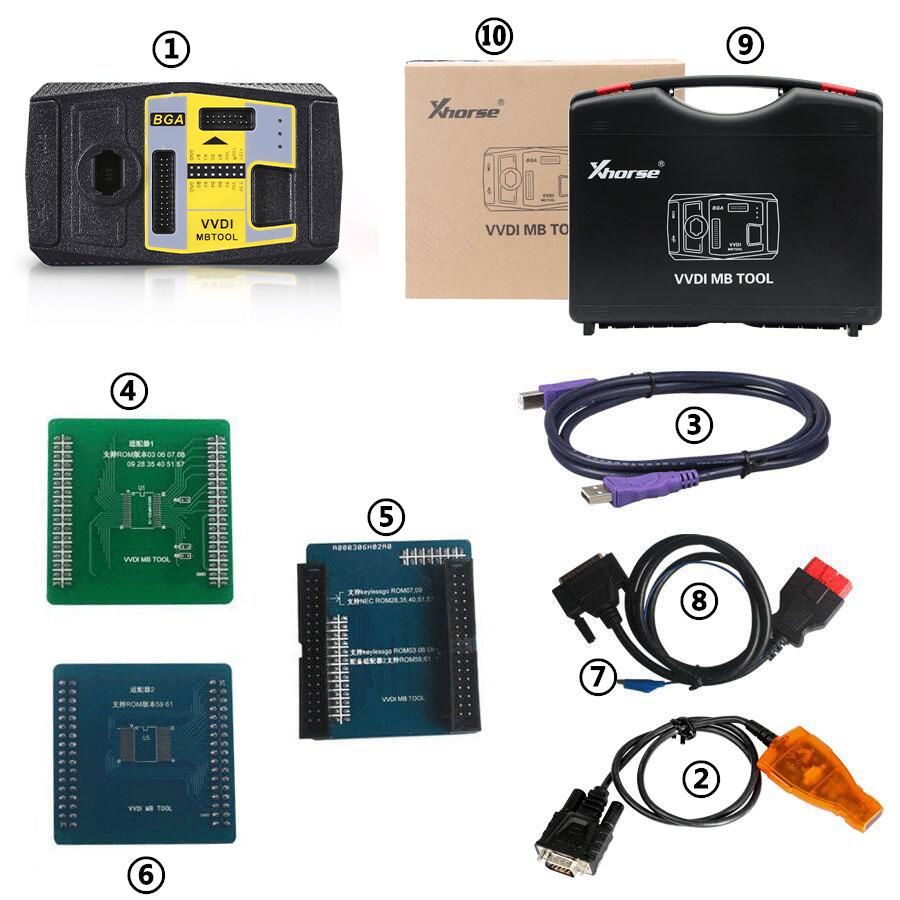 Conexión del kit de herramientas vvdi MB figura 3