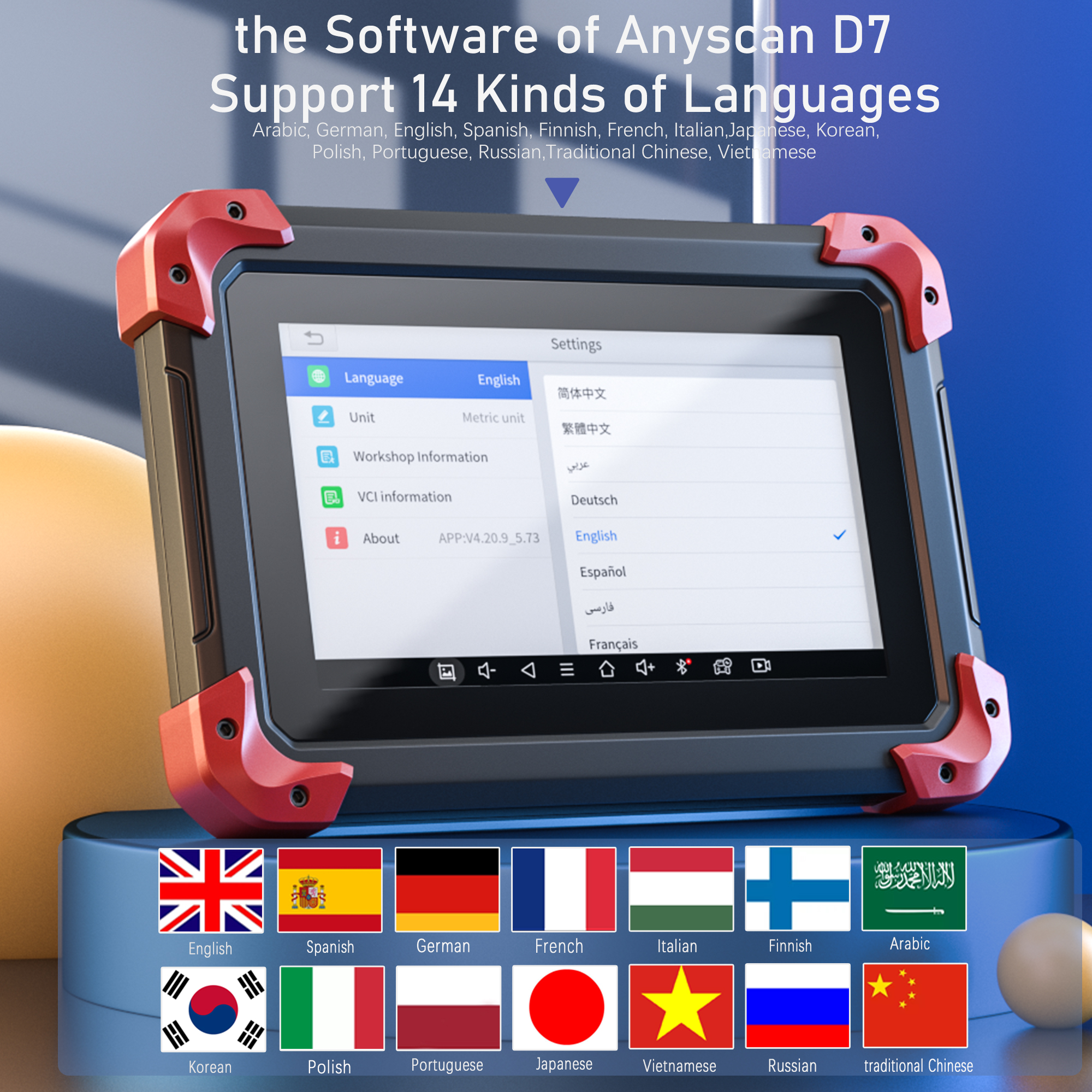 Newest XTOOL D7 Automotive All System Diagnostic Tool