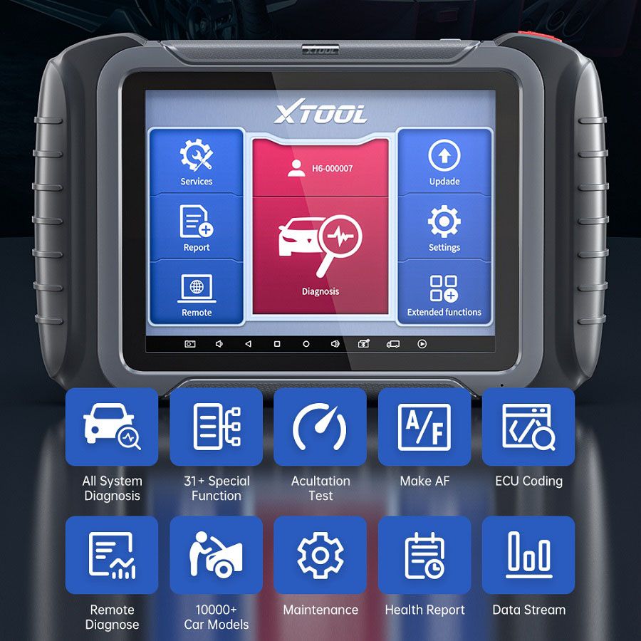 Herramienta profesional de diagnóstico de fallas automotrices xtool D8