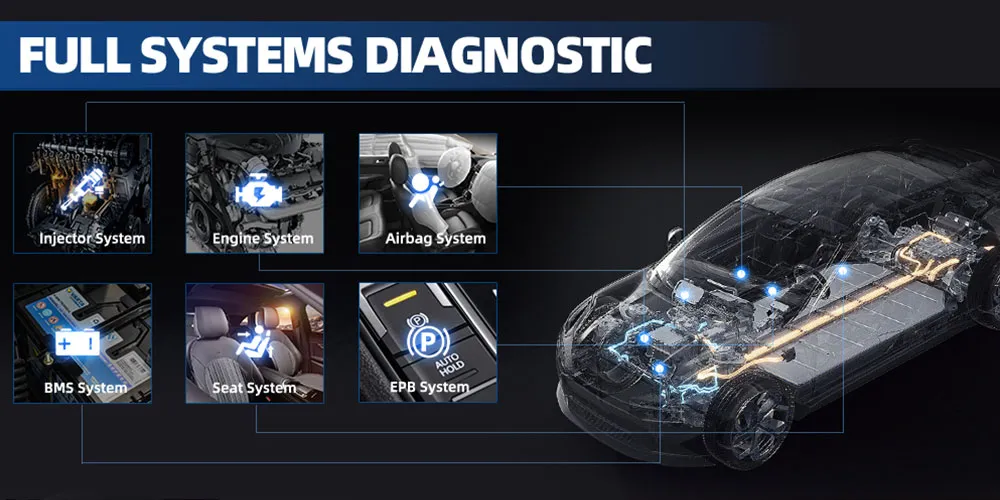 XTOOL D9HD 12V Auto und 24V LKW Full Functions Diagnose