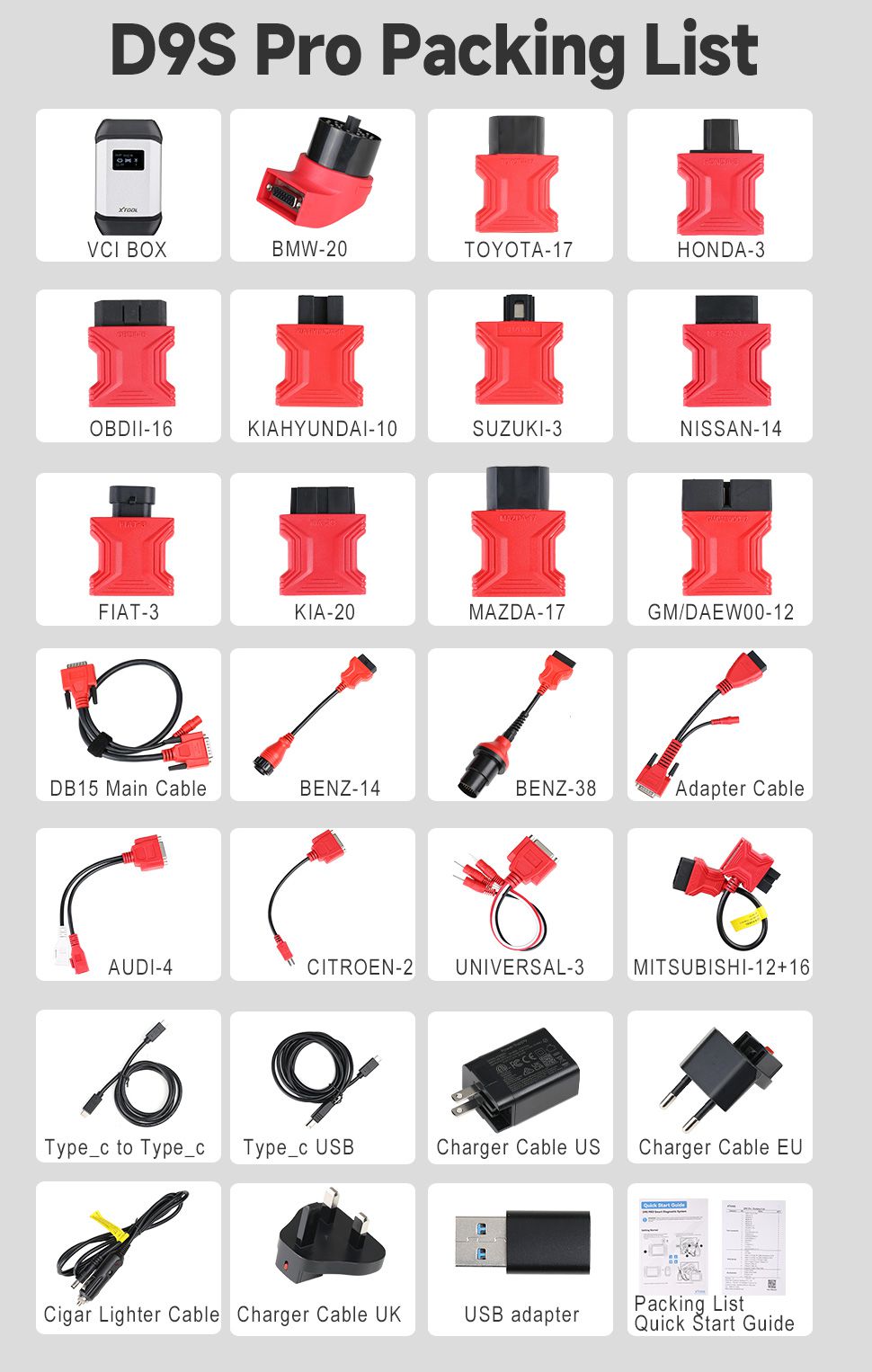 XTOOL D9S PRO Auto Diagnostic Scanner Support ECU Coding Topology Mapping Key Programming 42 Service Functions CAN FD DoIP