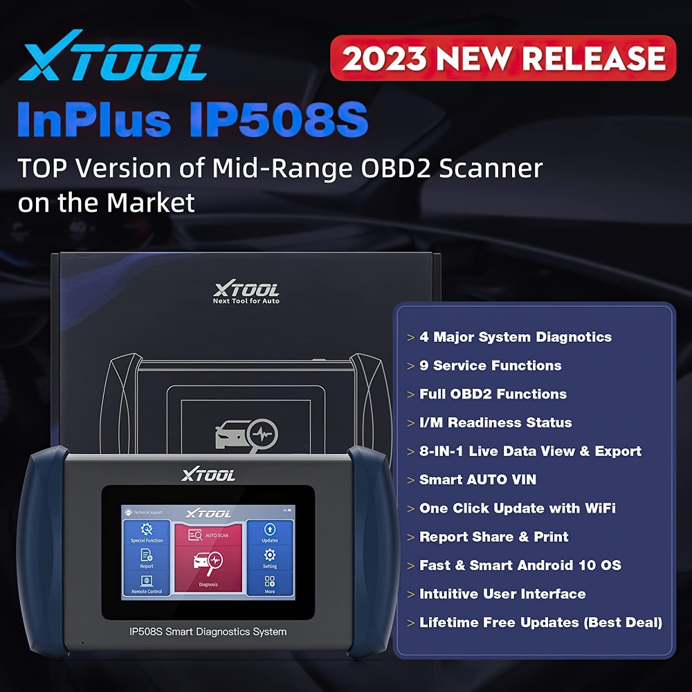 Herramienta de diagnóstico xtool inplus ip508s obd2