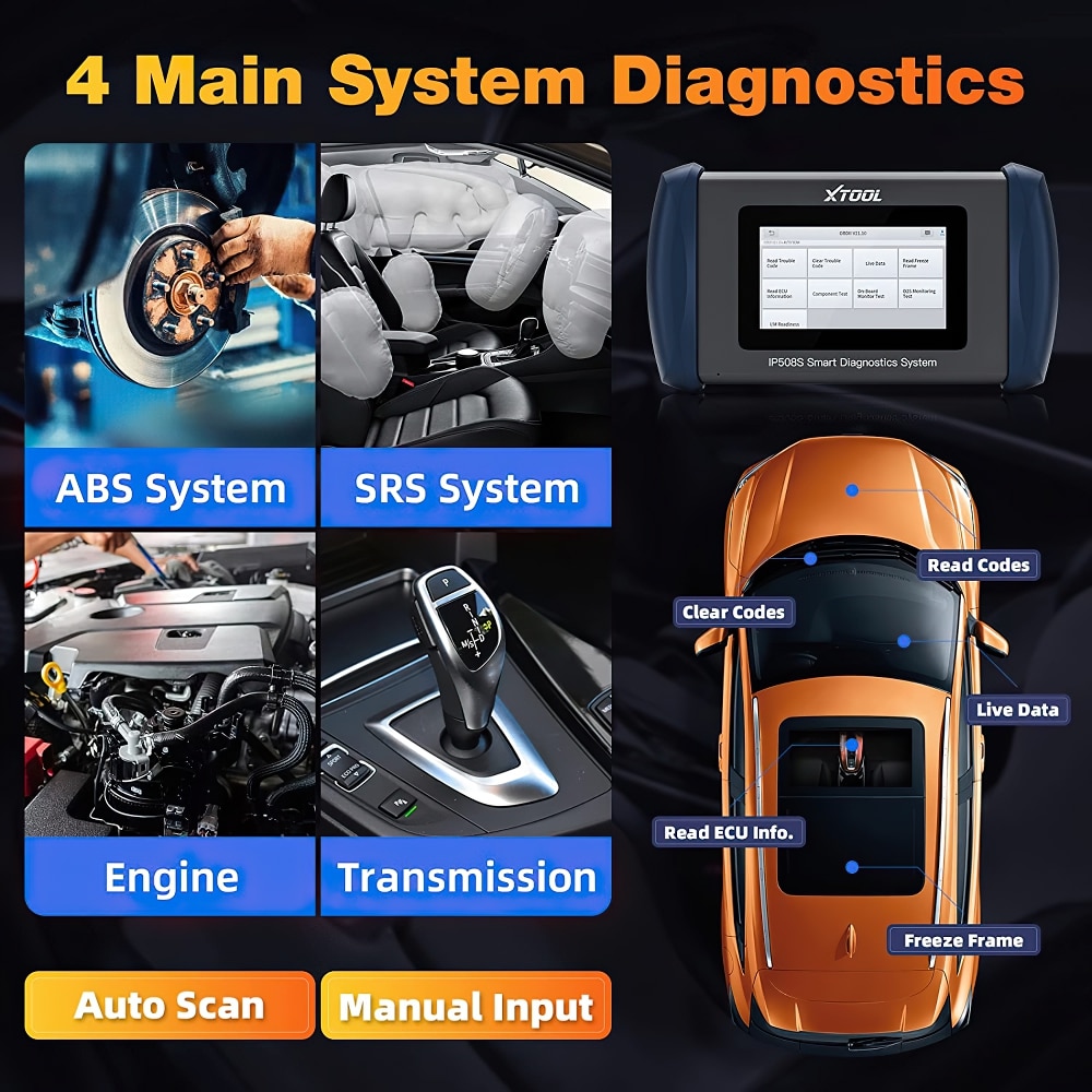 XTOOL InPlus IP508S OBD2 Diagnostic Tool