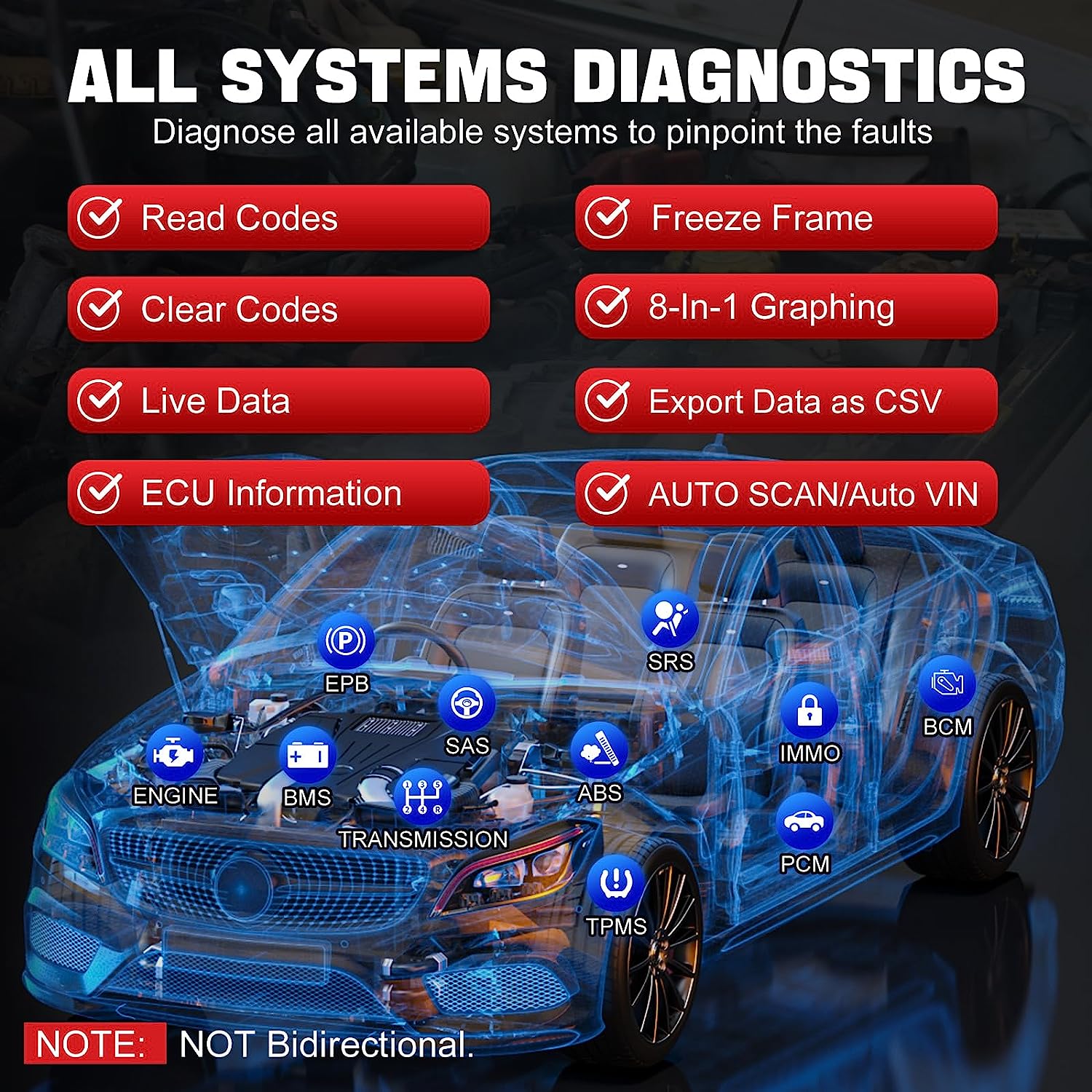 Escáneres xtool inplus ip608 obd2