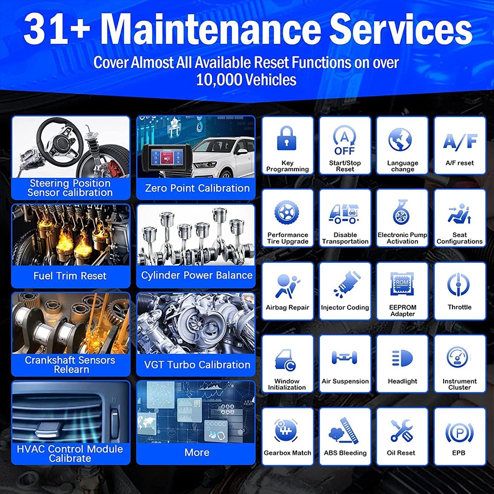 Xtool inplus ip819ts tpms programan todos los diagnósticos del sistema