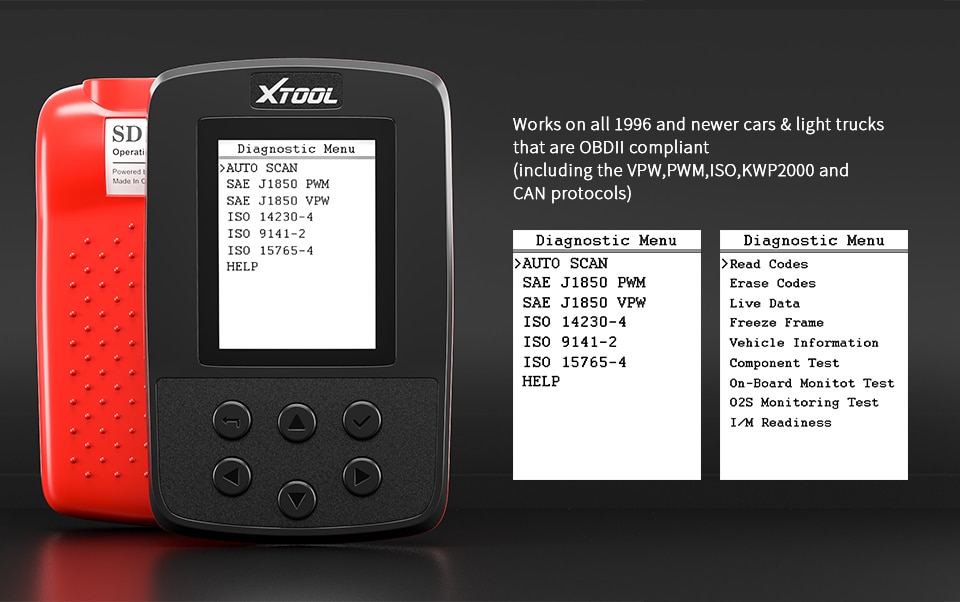 Lector de código xtool sd100 volle obd2 bricolaje obd2 