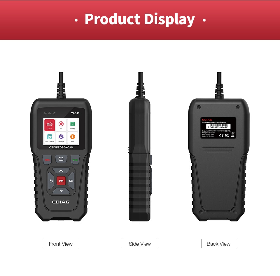 Lector de código ya301 OBD (13)