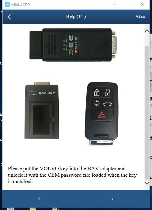 Yanhua mini módulo Acdp 12 Volvo programación clave 