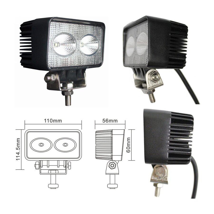 20W 범광 LED 작업등 크로스컨트리 지프 IP67 12V 24V
