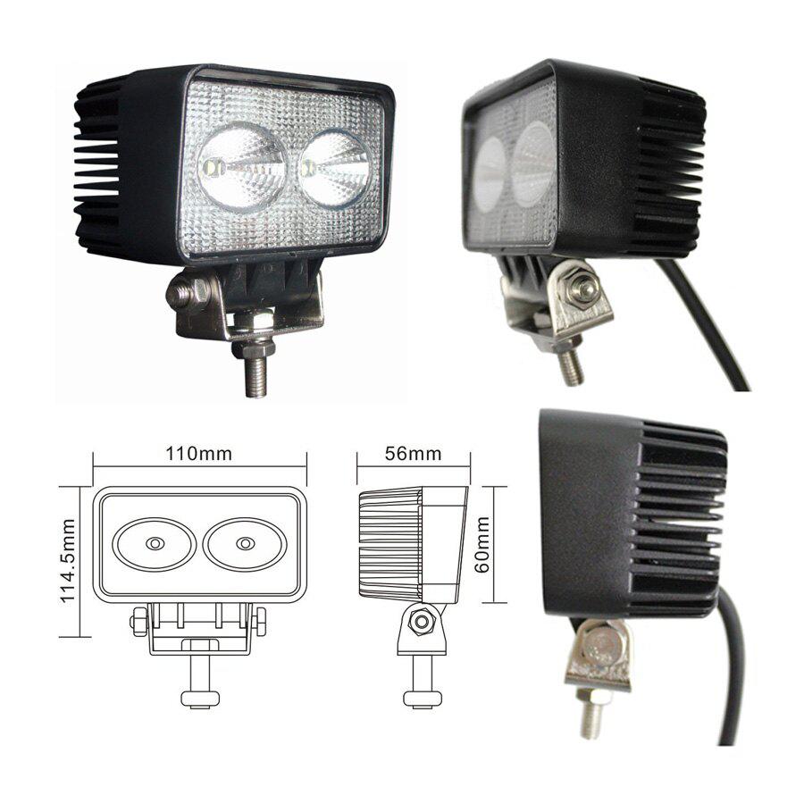 Luz de trabajo LED de inundación de 20w jeep todoterreno ip67 12v 24v