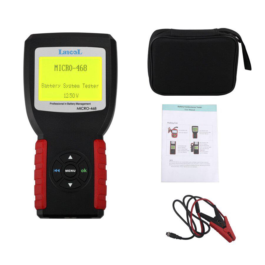 AUGOCOM MICRO-468 Battery Tester Battery Conductance & Electrical System Analyzer With One Year Warranty