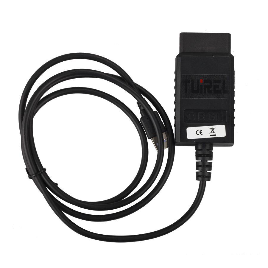 Escáner USB elm327 v1.4 plástico OBDII eobd canbus con software de chip ft232rl v2.1