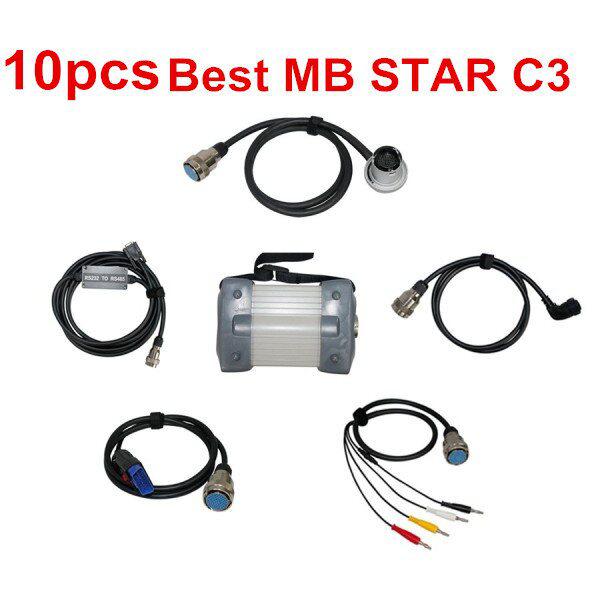 10pcs best quality MB Star C3 pro Mercedes - Benz camiones y coches actualizados a 2014.09