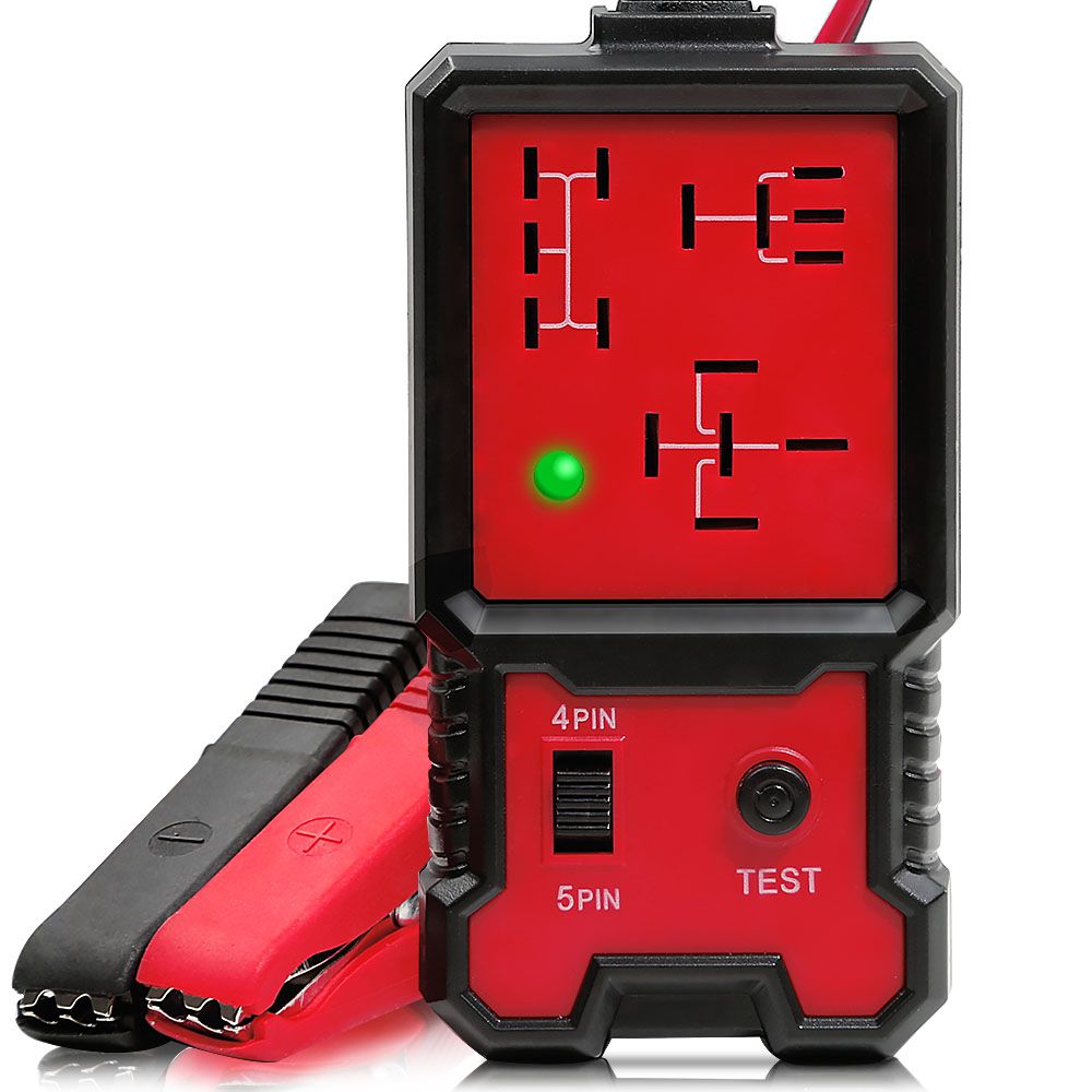 Relay Tester Automotive Kit Battery Tester 12v Electronic Automotive Relay Checker Car Battery Diagnostic Tool Scanner Diagnostic Battery Load Tester Clips Checker for Cars Auto Repairing 
