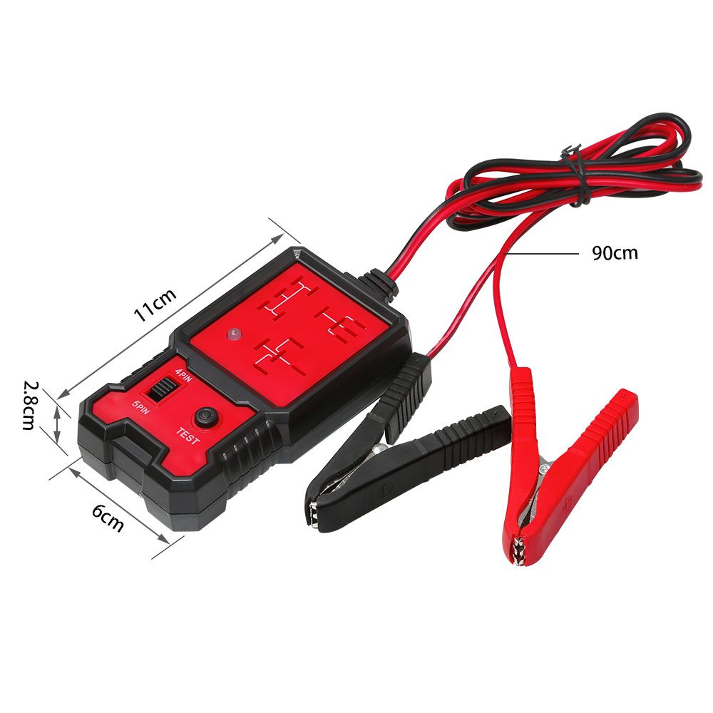 12V 전자 자동차 계전기 테스트기 자동차 진단 배터리 검사 도구