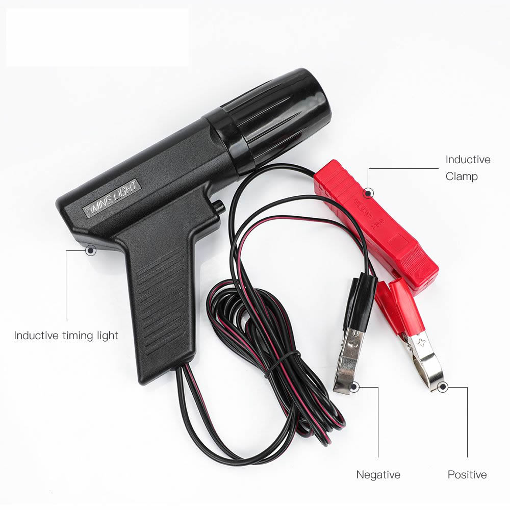 Herramienta de diagnóstico automático de cronometraje de la pistola de cronometraje de encendido de automóviles y motocicletas de 12v, detector de frecuencia de la lámpara, herramienta de mantenimiento de automóviles